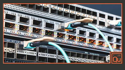 Network cables in a rack server